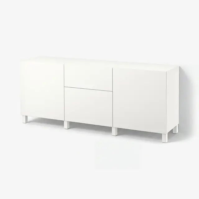 BESTÅ Комбінація з шухлядами - білий/Lappviken/Stubbarp білий 180x42x74 см