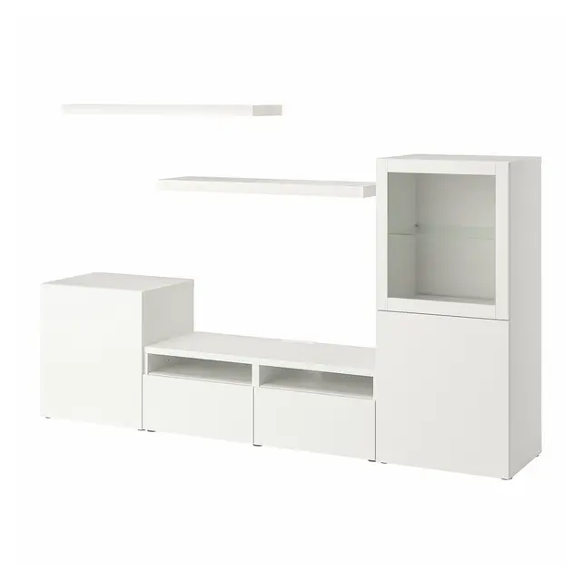 BESTÅ / LACK Тумба під телевізор - білий 240x42x129 см