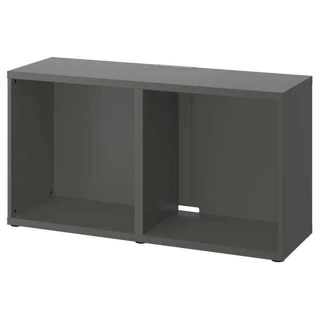 BESTÅ Тумба під ТБ - темно-сірий 120x40x64 см