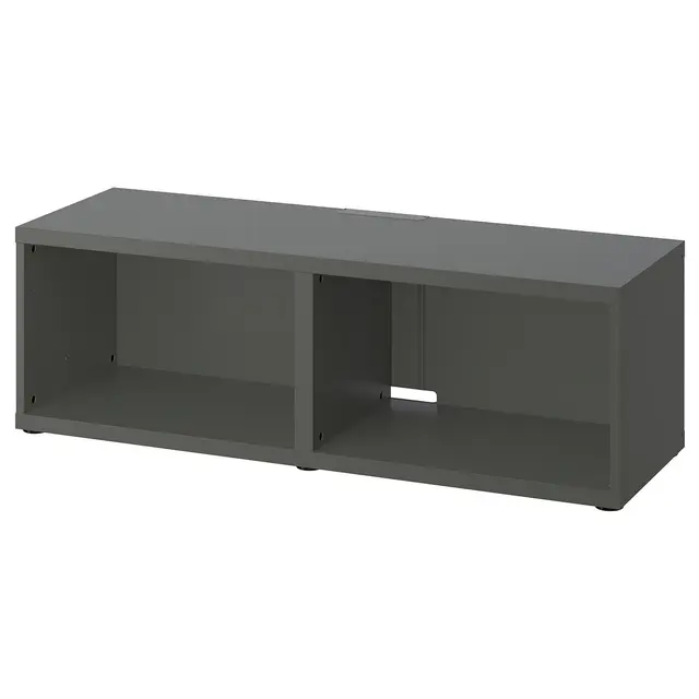BESTÅ Тумба під ТБ - темно-сірий 120x40x38 см