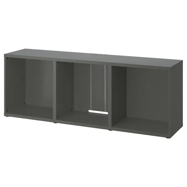 BESTÅ Тумба під ТБ - темно-сірий 180x40x64 см