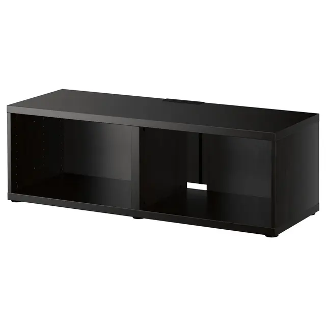 BESTÅ Тумба під ТБ - чорно-коричневий 120x40x38 см