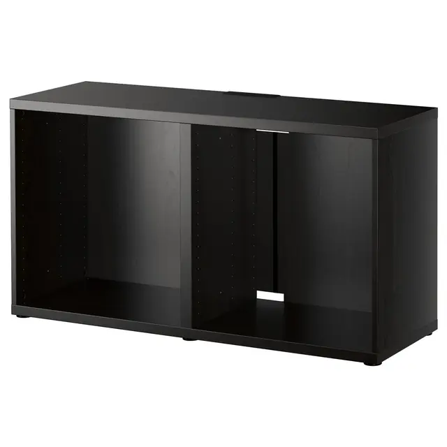 BESTÅ Тумба під ТБ - чорно-коричневий 120x40x64 см