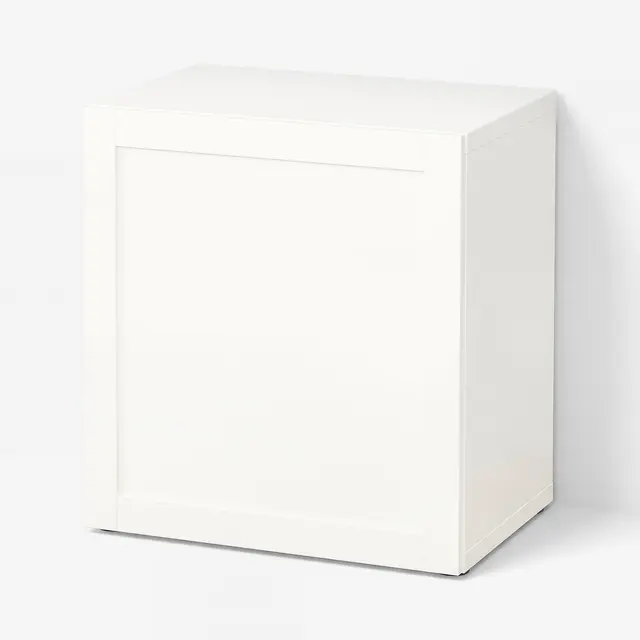 BESTÅ Шафка з дверцятами - білий/Hanviken білий 60x42x64 см