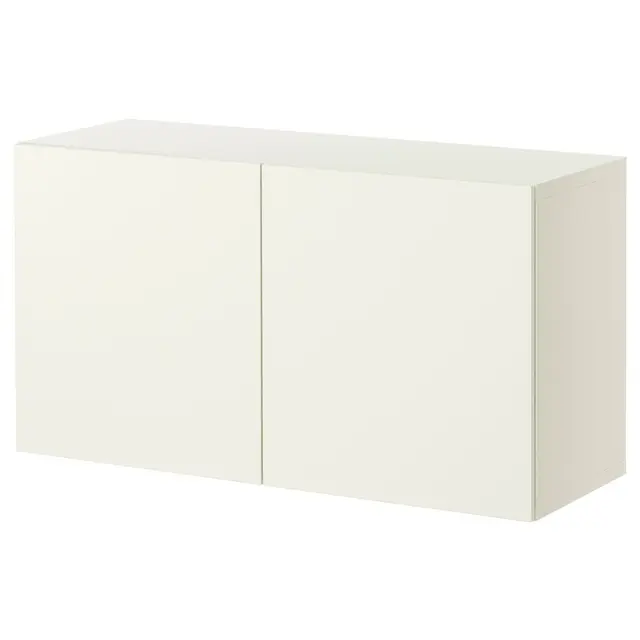 BESTÅ Шафка з дверцятами - білий/Lappviken білий 120x42x64 см