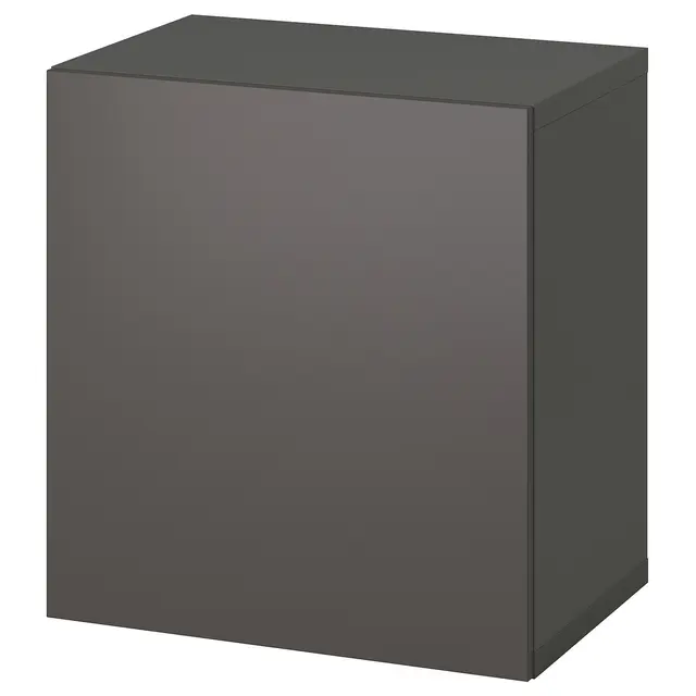 BESTÅ Шафка з дверцятами - темно-сірий/Lappviken темно-сірий 60x42x64 см