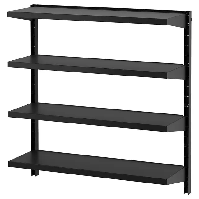 BROR Настінна полиця комбінація - чорний 88x30x90 см