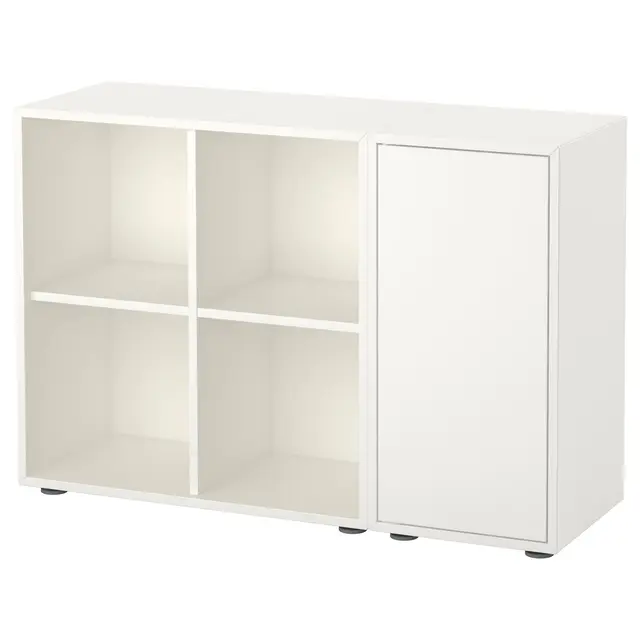 EKET Комбінація шафок із ніжками - білий 105x35x72 см