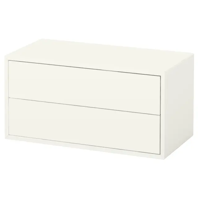 EKET Шафка/2 шухляди - білий 70x35x35 см