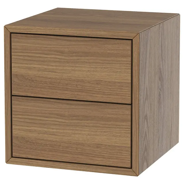EKET Шафка/2 шухляди - коричневий горіх 35x35x35 см