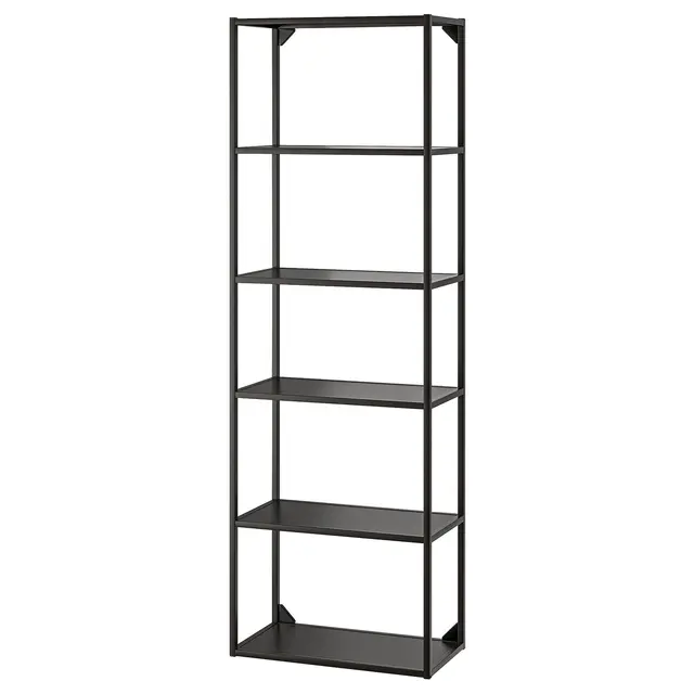 ENHET Високий каркас із полицями - антрацит 60x30x180 см