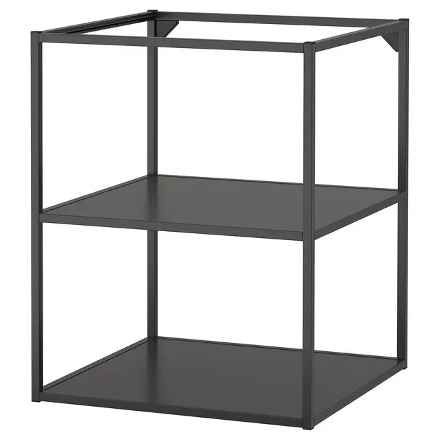 ENHET Підлогова шафа з полицями - антрацит 60x60x75 см