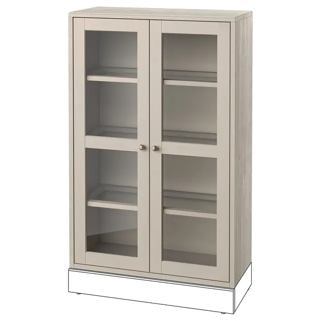 HAVSTA Вітрина - сіро-бежевий 81x35x123 см