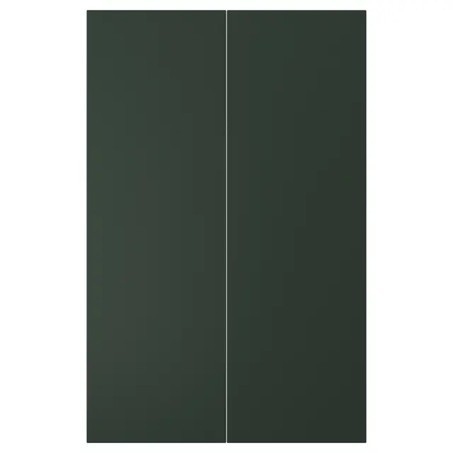 HAVSTORP Двері кутової шафки 2 шт. - насичений зелений 25x80 см