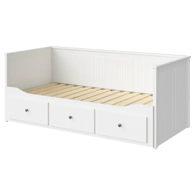 HEMNES Каркас кушетки з 3 шухлядами - білий 80x200 см