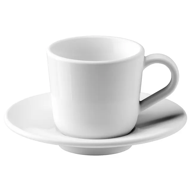 IKEA 365+ Чашка з блюдцем для еспресо - білий 6 сл
