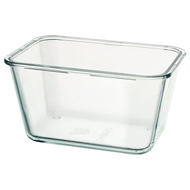 IKEA 365+ Контейнер для харчових продуктів - прямокутник/скло 1.8 л