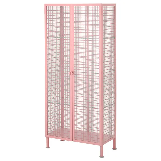 IKEA PS 2026 Вітрина - світло-рожевий 73x36x160 см