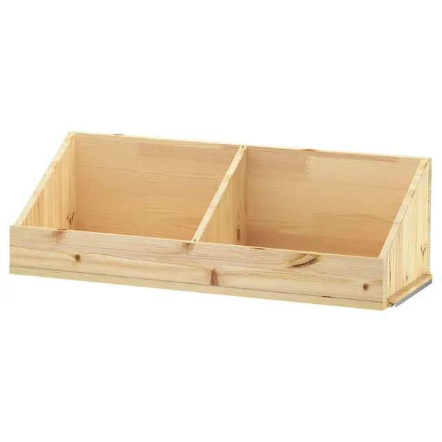 IVAR Контейнер з перегородкою - сосна 83x30x25 см