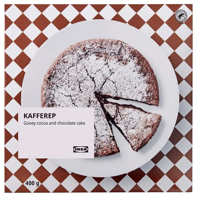 KAFFEREP Вологий пиріг із какао та шоколадом - заморожений із сертифікатом Rainforest Alliance 400 г