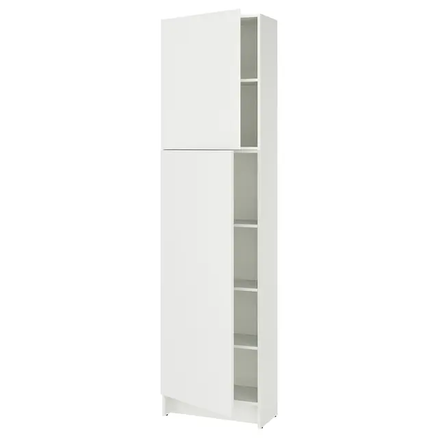 KNOXHULT Висока шафа з дверцятами - білий 60x31x228 см