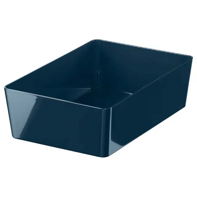 KUGGIS Контейнер - чорно-синій 18x26x8 см
