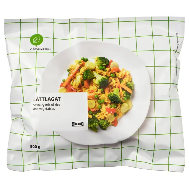 LÄTTLAGAT Рис з овочами - заморожені 500 г
