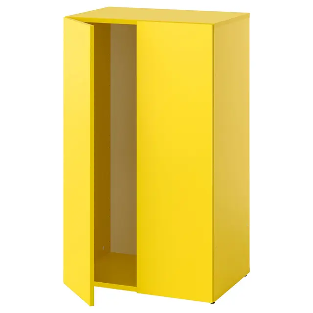 LASTARE Каркас з дверима - жовтий 60x42x100 см