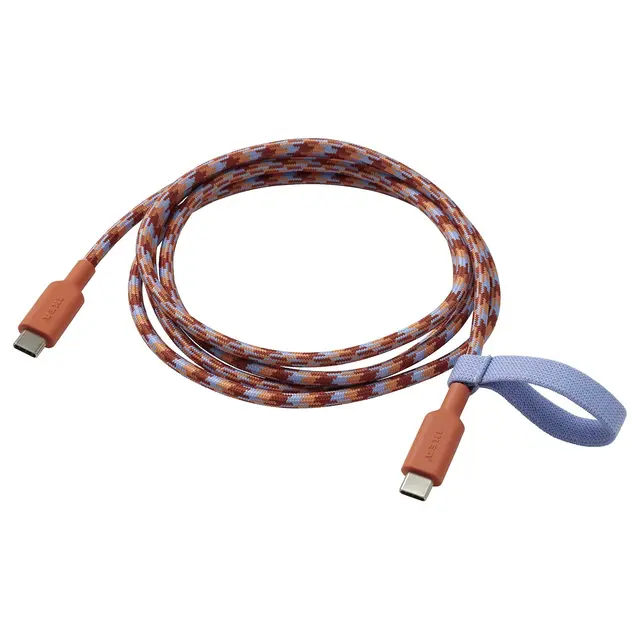 LILLHULT USB-C на USB-C - помаранчевий/бузковий 1.5 м