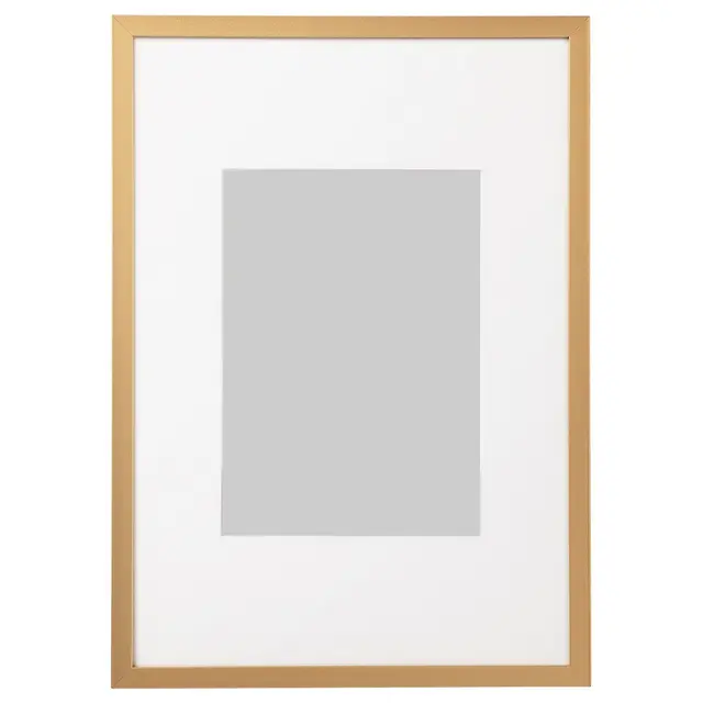 LOMVIKEN Рамка - золотий колір 21x30 см