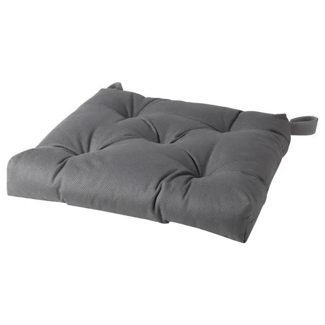 MALINDA Подушка на стілець - сірий 40/35x38x7 см
