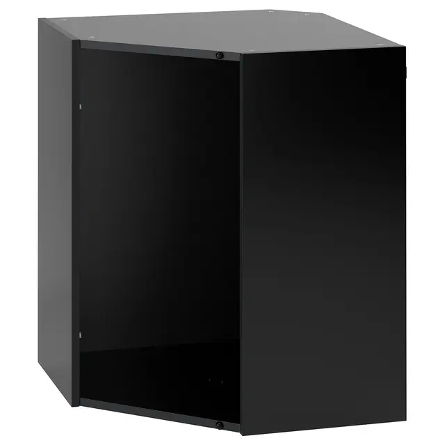 METOD Кутова навісна шафа - чорно-сірий 68x37x80 см