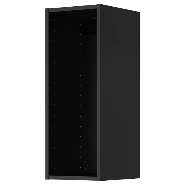 METOD Настінна шафка - чорно-сірий 30x37x80 см