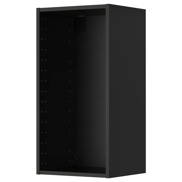 METOD Настінна шафка - чорно-сірий 40x37x80 см