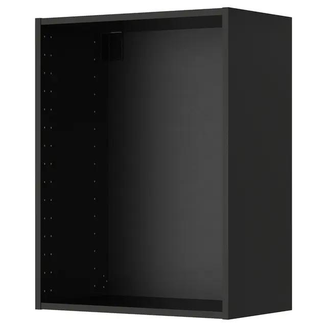 METOD Настінна шафка - чорно-сірий 60x37x80 см
