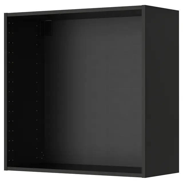 METOD Настінна шафка - чорно-сірий 80x37x80 см