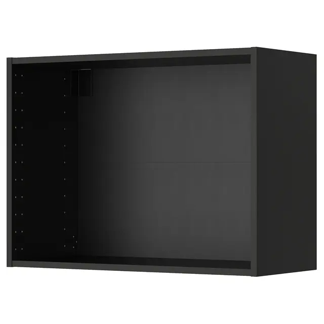 METOD Настінна шафка - чорно-сірий 80x37x60 см
