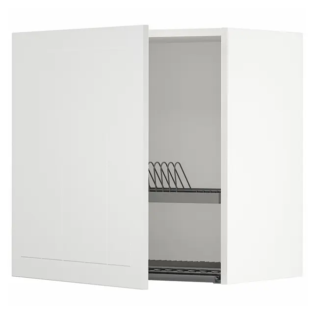 METOD Настінна шафка із сушаркою для посуду - білий/Stensund білий 60x60 см