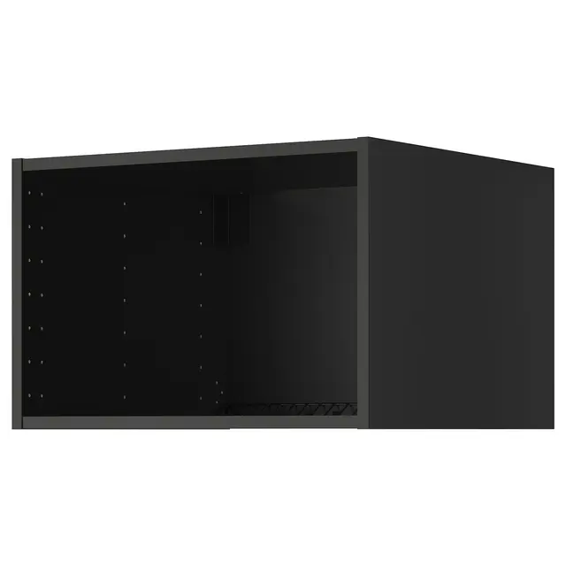 METOD Настінна шафа з вентиляцією - чорно-сірий 60x60x40 см