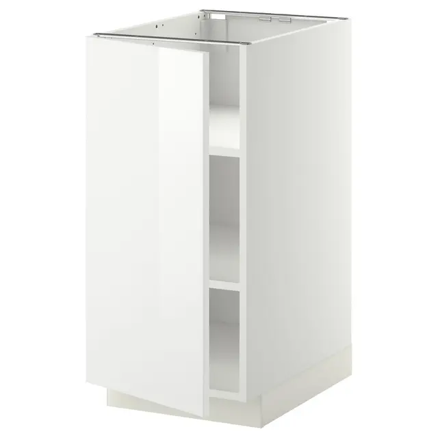 METOD Підлогова шафка/полиці - білий/Ringhult білий 40x60 см