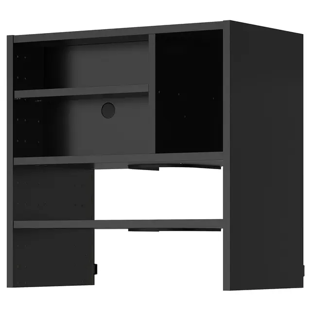 METOD Навісна шафа для вбудованої витяжки - чорно-сірий 60x37x60 см