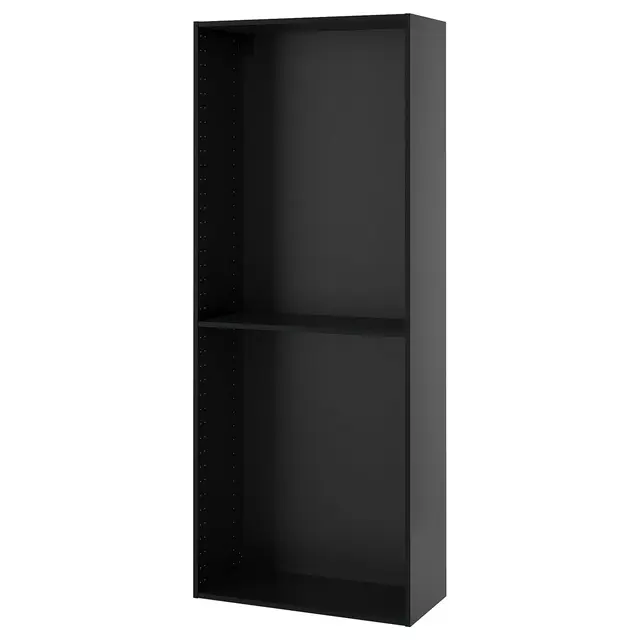 METOD Висока шафа - чорно-сірий 80x37x200 см