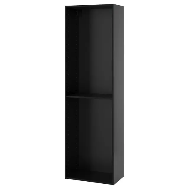 METOD Висока шафа - чорно-сірий 60x37x200 см