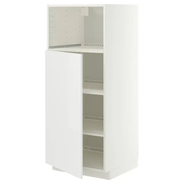 METOD Висока шафа для вбудованої техніки - білий/Ringhult білий 60x60x140 см