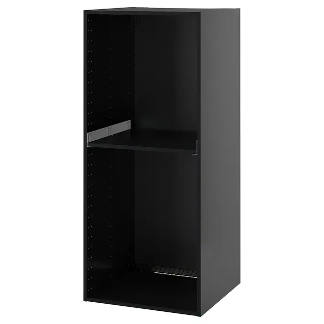 METOD Висока шафа для вбудованої техніки - чорно-сірий 60x60x140 см