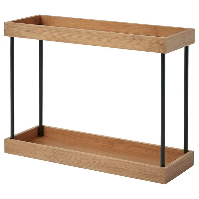 NÅLBLECKA Органайзер на кухонну стільницю - метал/бамбук 38x13x28 см