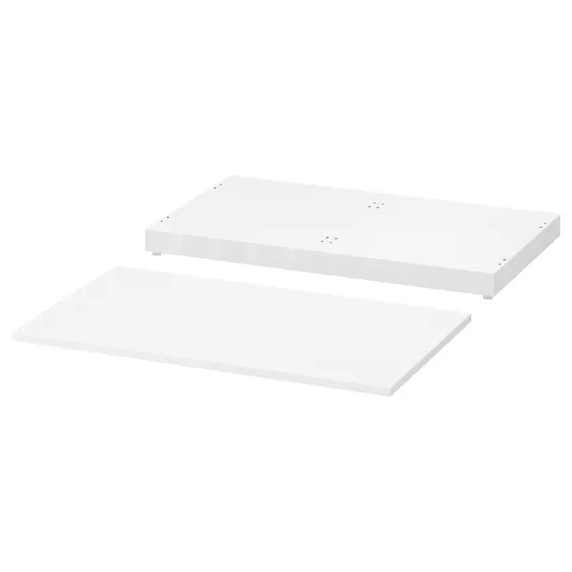 NORDLI Стільниця і цоколь - білий 80x47 см