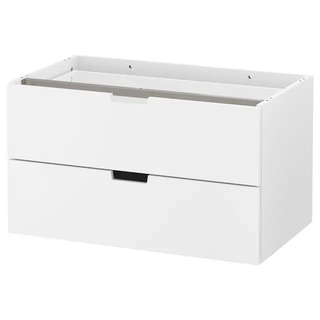 NORDLI Модульний комод/2 шухляди - білий 80x45 см