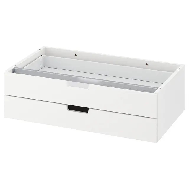 NORDLI Модульний комод/2 шухляди - білий 80x23 см