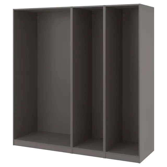 PAX 3 каркаси шаф - темно-сірий 200x58x201 см